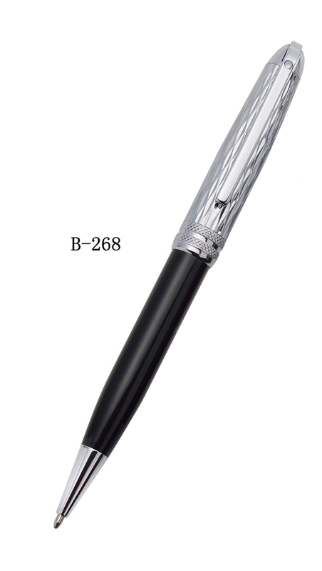 两色镀铬钻石切割设计圆珠笔 B-268系列