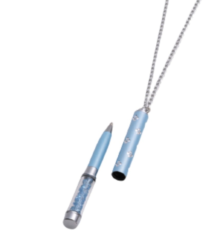 铝金属项链水晶圆珠笔 NBD-001F